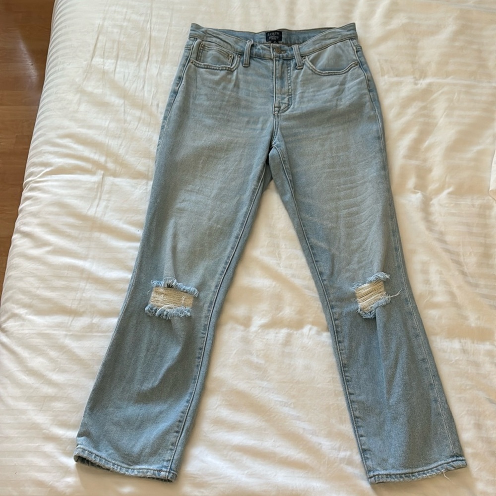 ***J. Crew Factory Essential Straight Jeans